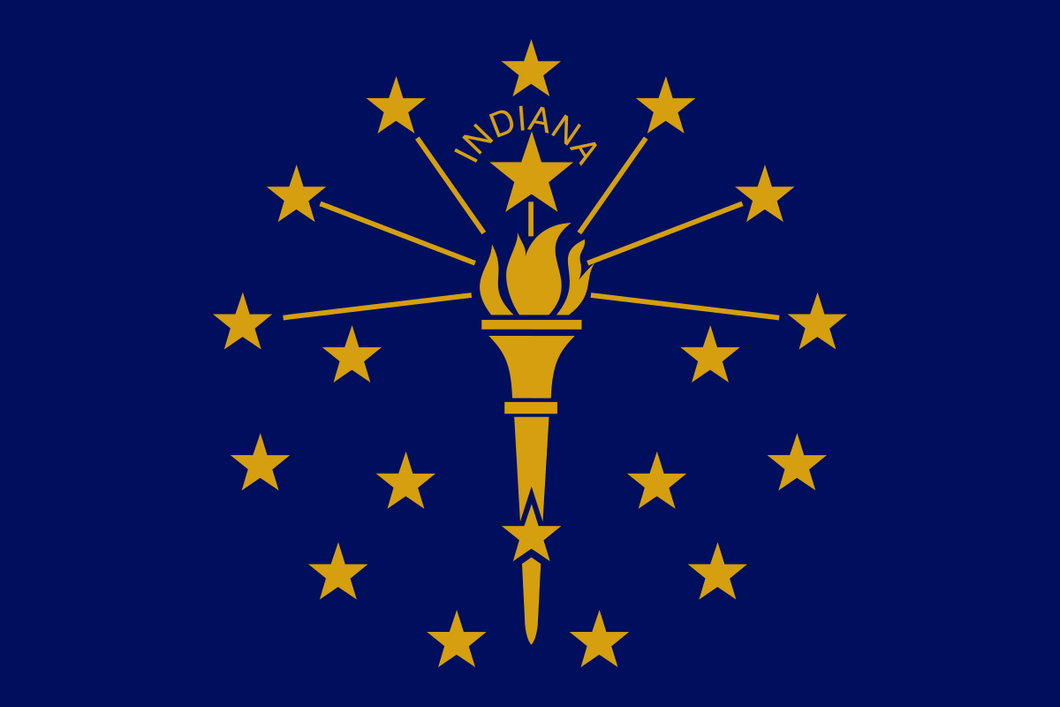 Indiana State Flag 3' X 5'