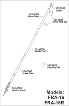 Load image into Gallery viewer, Upper Pole American Pride  With Flag assembly
