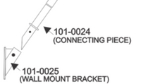 Load image into Gallery viewer, Wall Mount Gray connecting Piece
