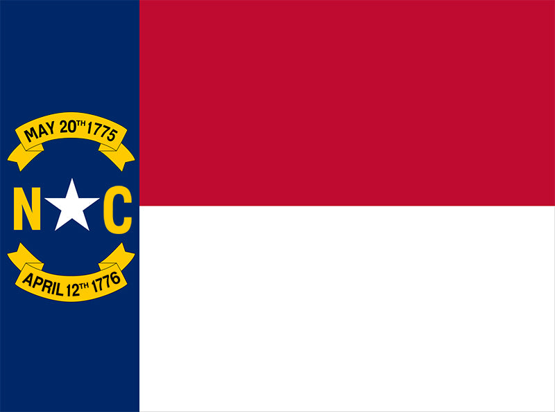 North Carolina State Flag 3' X 5'