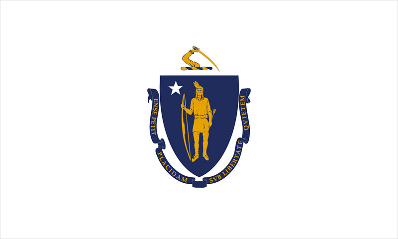 Massachusetts State Flag 3' X 5'